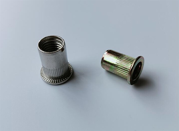 Flat head rivet nut